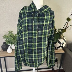 Zara Men’s Plaid Hoodie